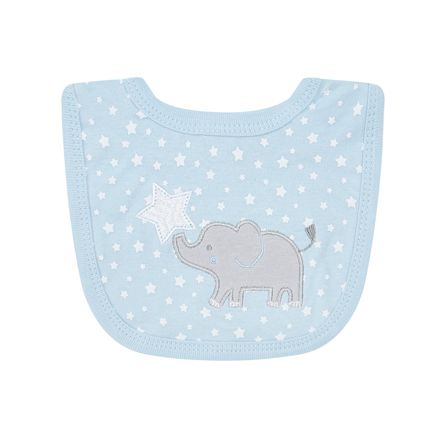 MOTHER'S CHOICE 5-Pc Baby Layette Set - Grower, Bodysuit, Bib, Hat & Mittens (Blue Elly)