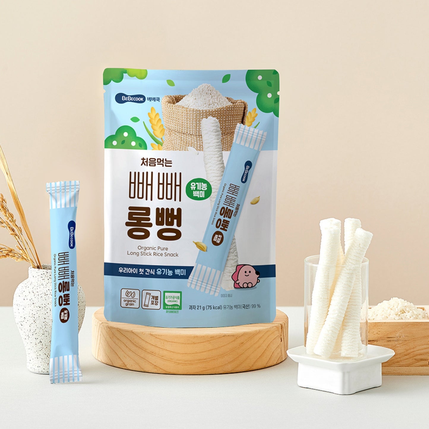 BeBecook - Organic Pure Jumbo Rice Stick 21g