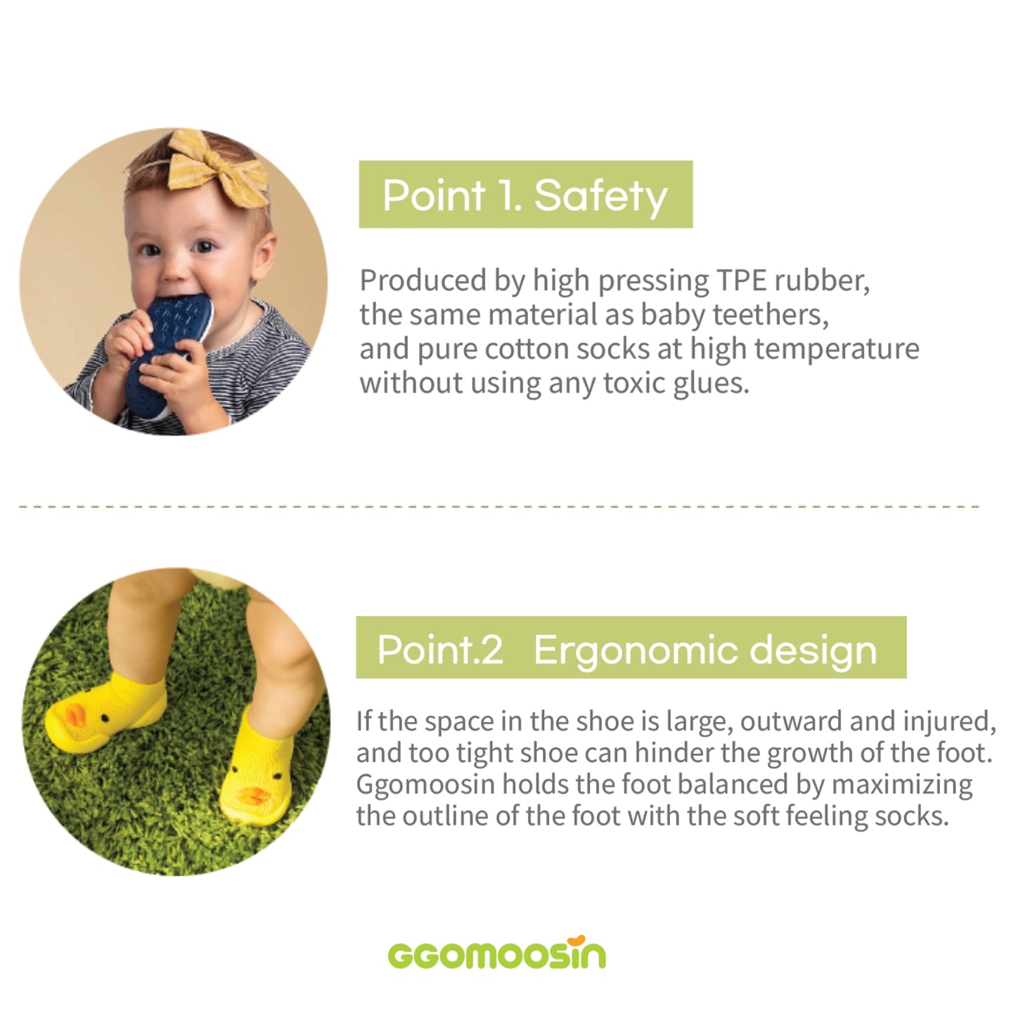 Ggomoosin - Baby Sock Shoes (Camellia)