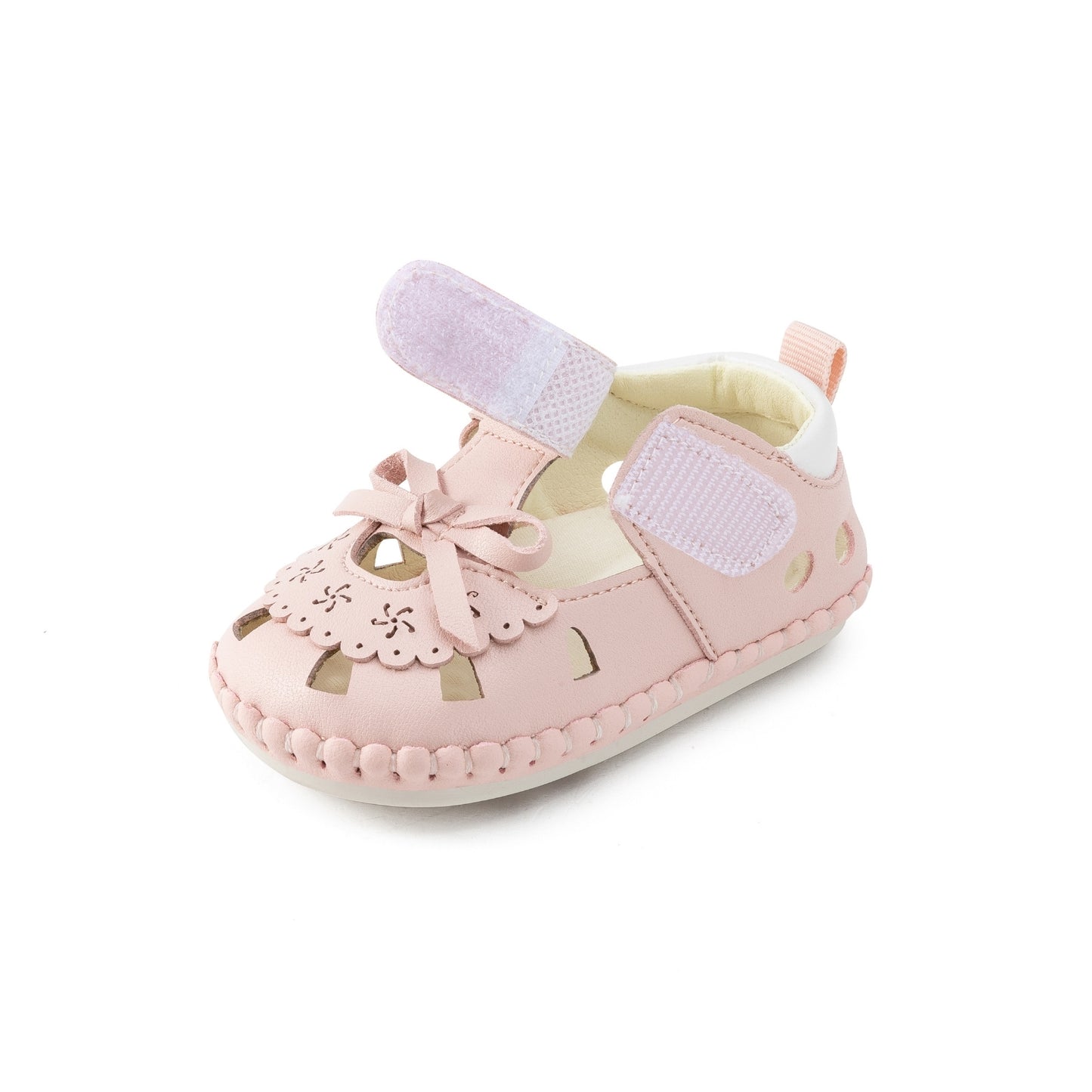 E25B071 Dreamy Bow Baby Sandals (Pink)