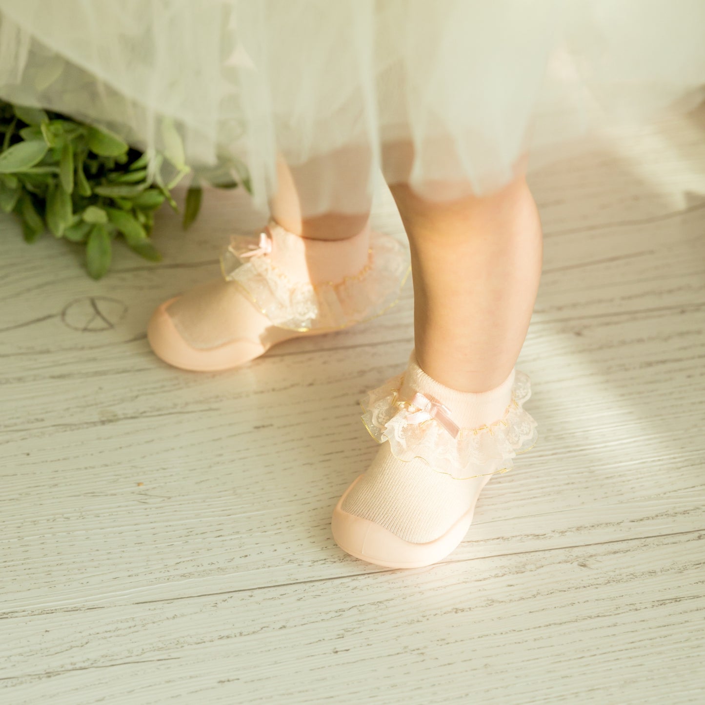 Komuello - Baby Sock Shoes (Princess White (Renewaled))