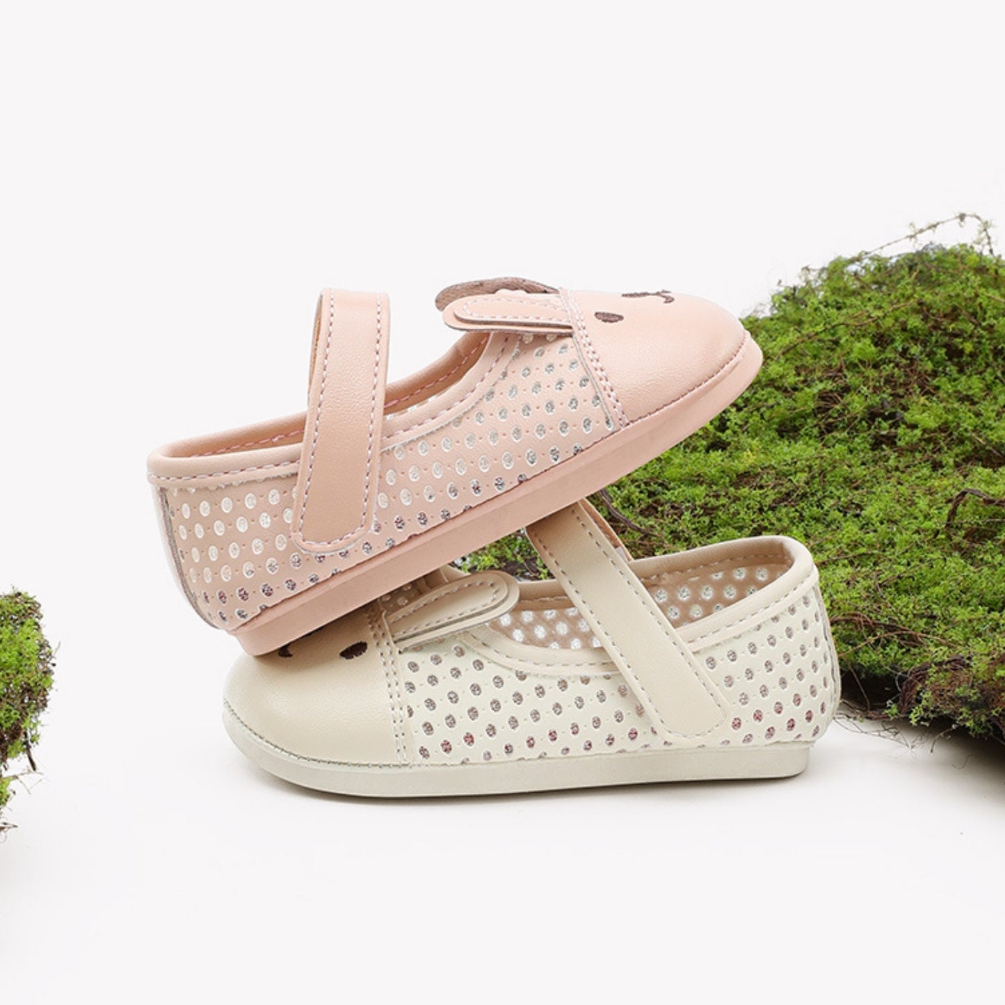 EBmini - E25A119 Hoppy Bunny Flats (Cream)