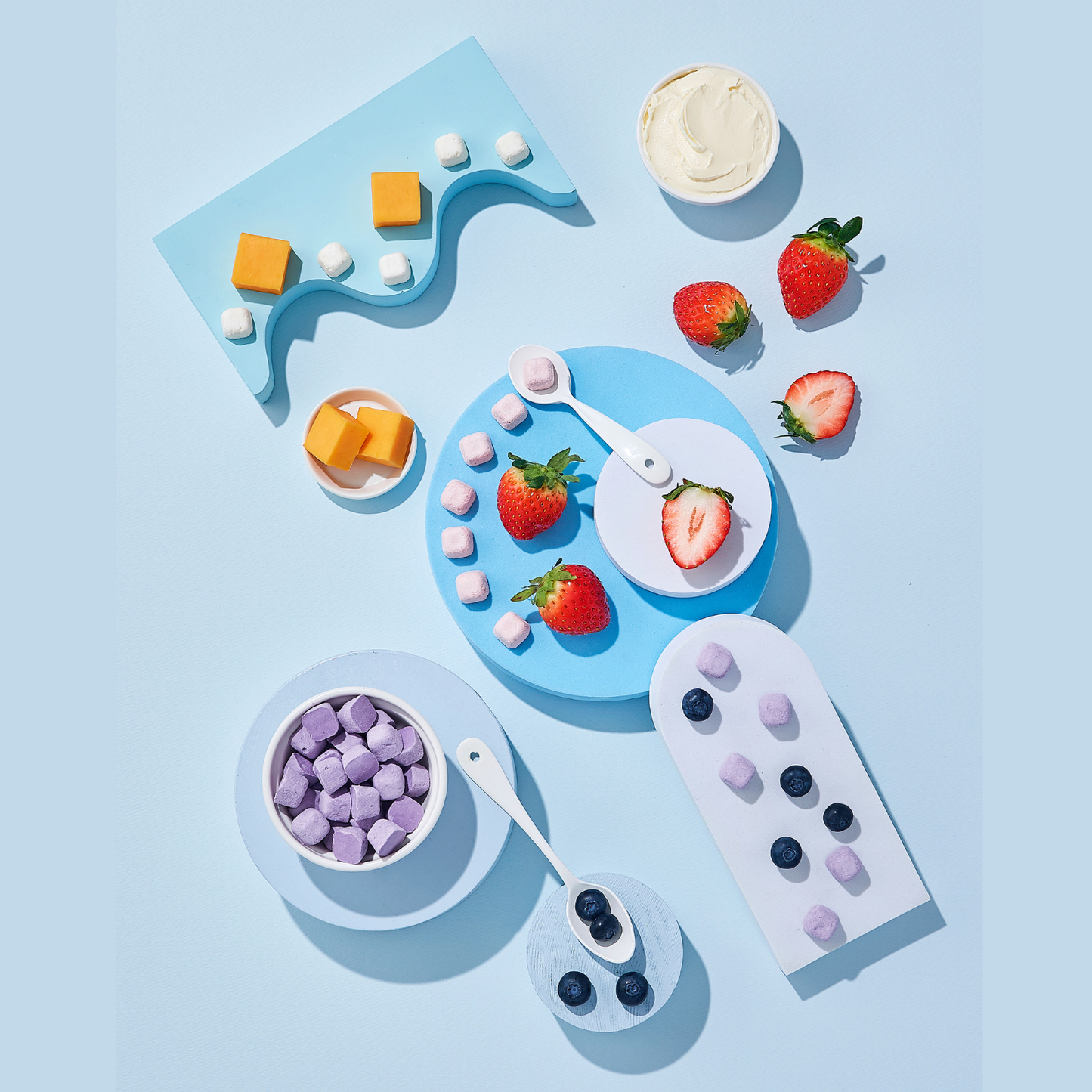 BeBecook - My First Freeze-Dried Cheese Cube (Blueberry) 16g