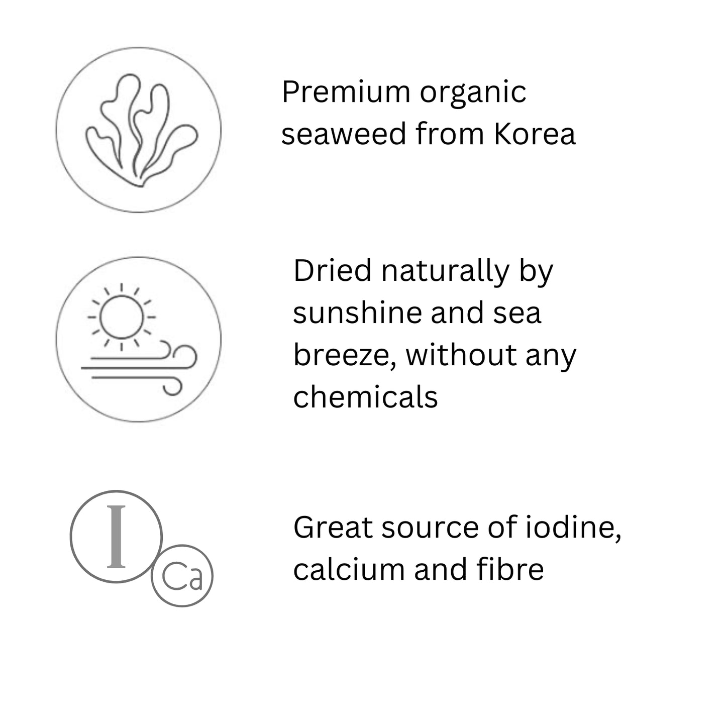BeBecook - 12-Pk Baby's First Organic Sun-Dried Seaweed (Non-Seasoned) 10 x 1.5g