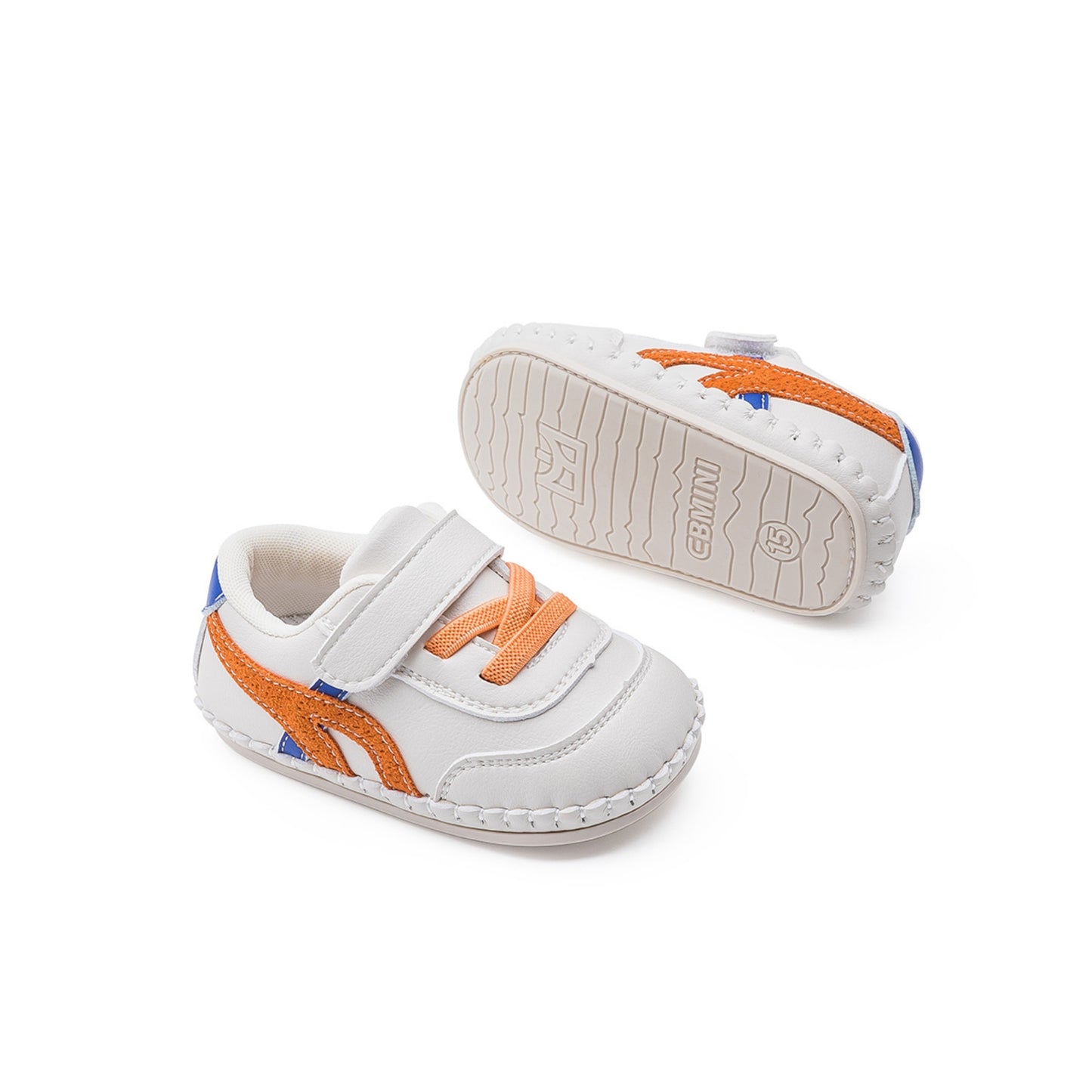 EBmini E3661 Soft-Soled Baby Sneaker (Orange)