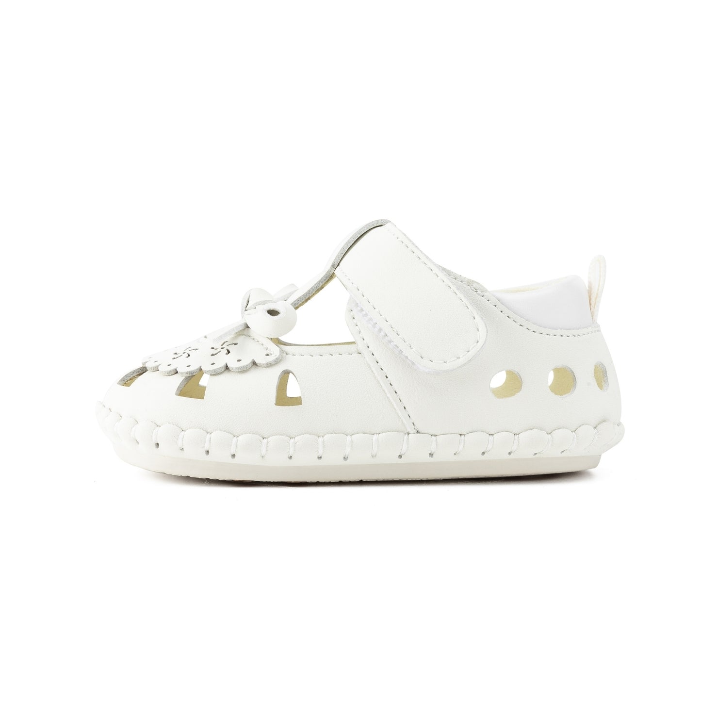 E25B071 Dreamy Bow Baby Sandals (Cream)