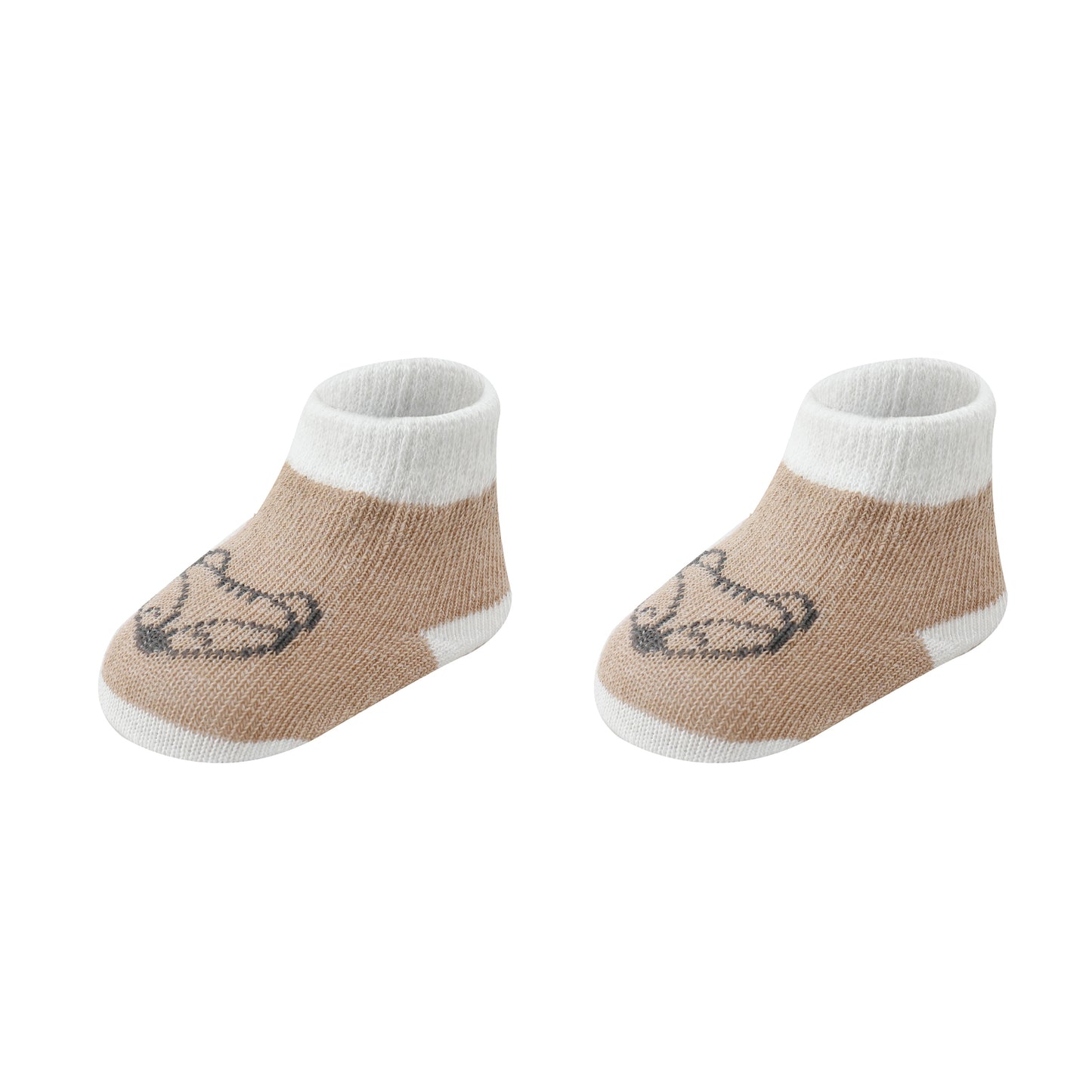 MOTHER'S CHOICE 4-pc Baby Gift Box - Bodysuit, Pants, Hat, Socks (Beige Foxy)