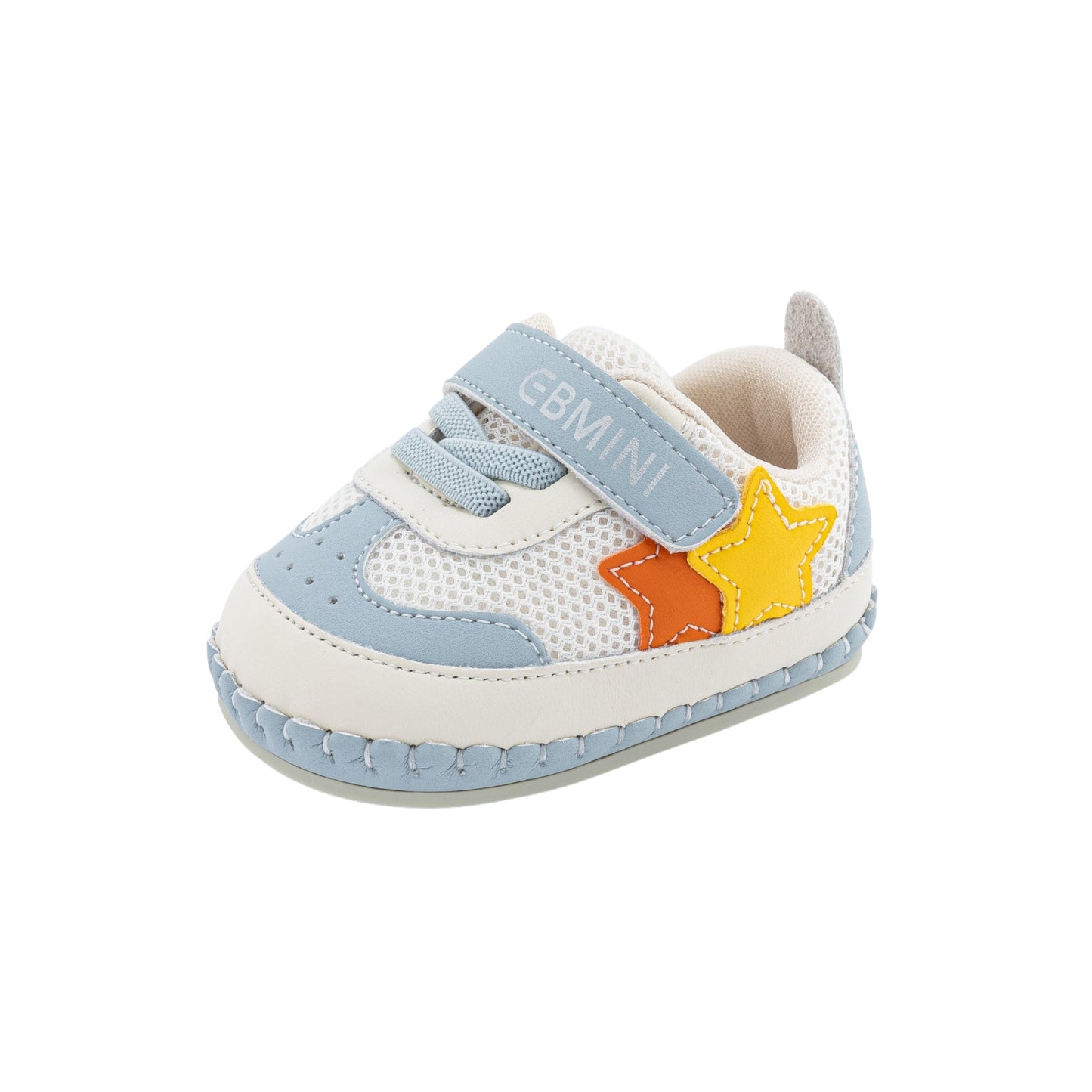 E25A065 Starry Soft Baby Sneakers (Baby Blue)