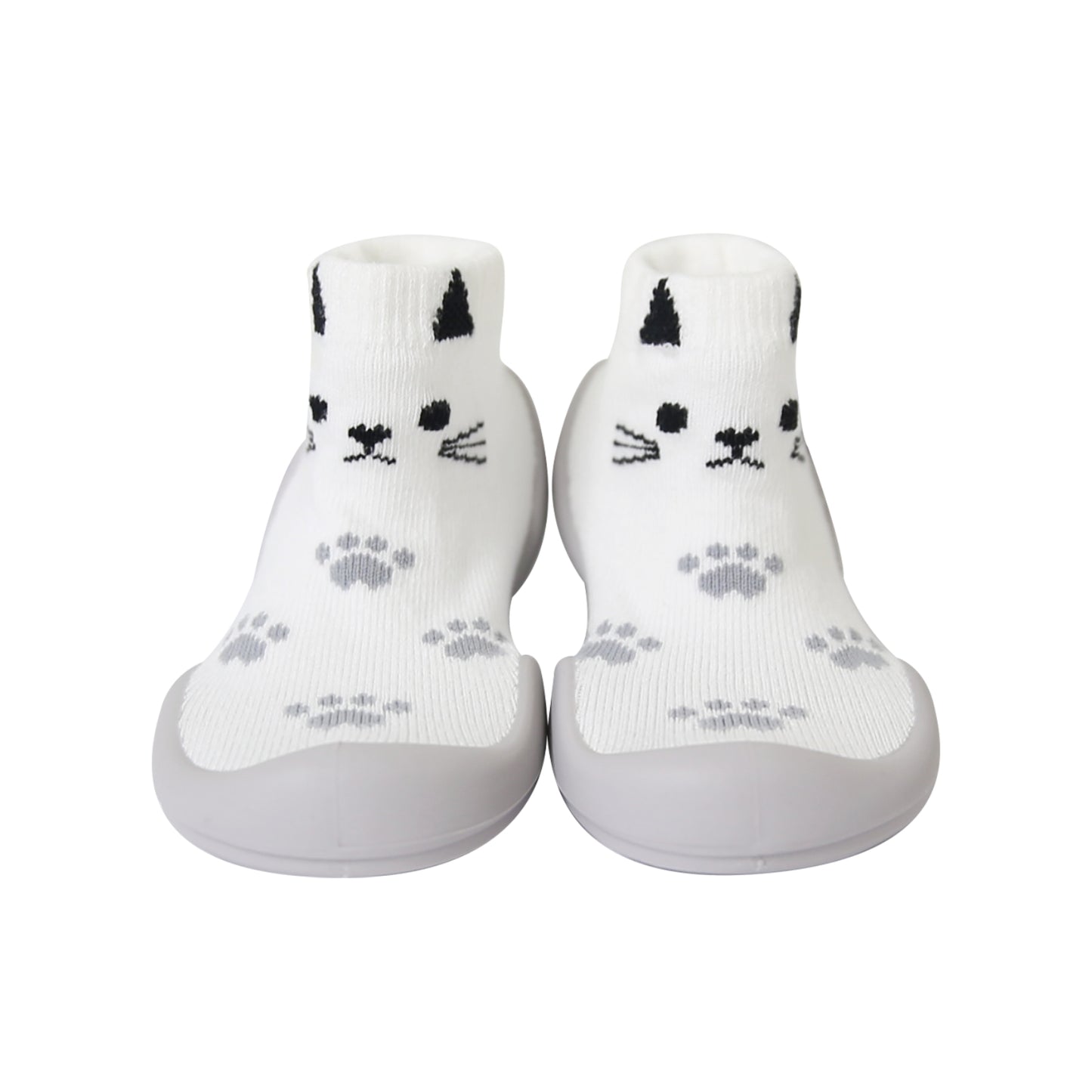 Ggomoosin - Baby Sock Shoes (Jelly Cat_White)