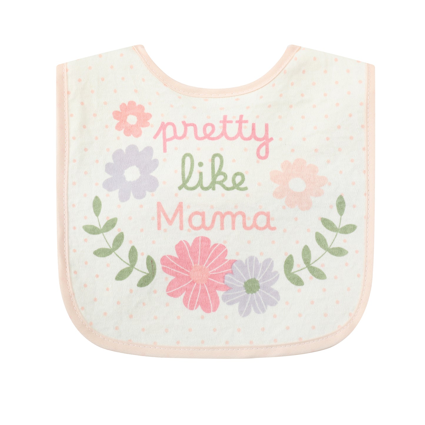 Infancie 5-Pc Cotton Drooler Bibs (Pretty Like Mama)