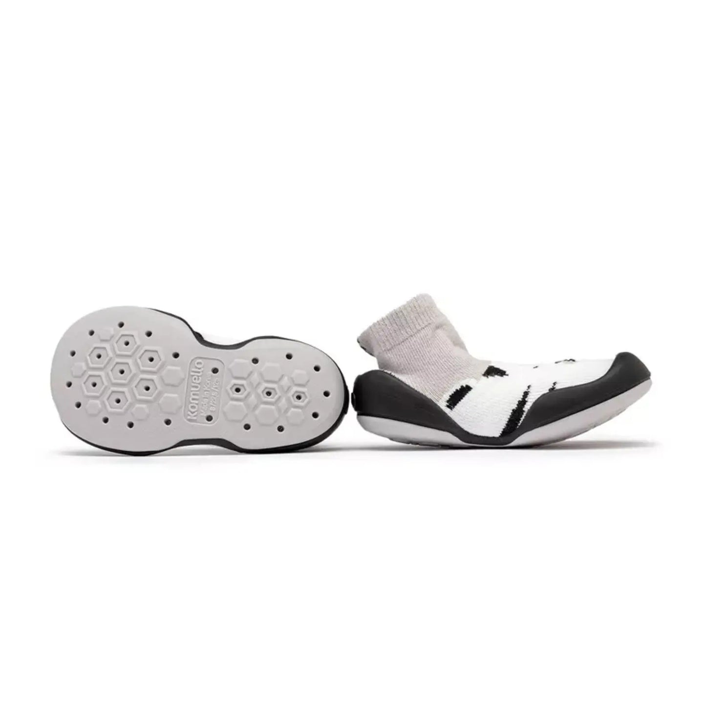 Komuello - Toddler Sock Shoes (White Tiger Toddler)