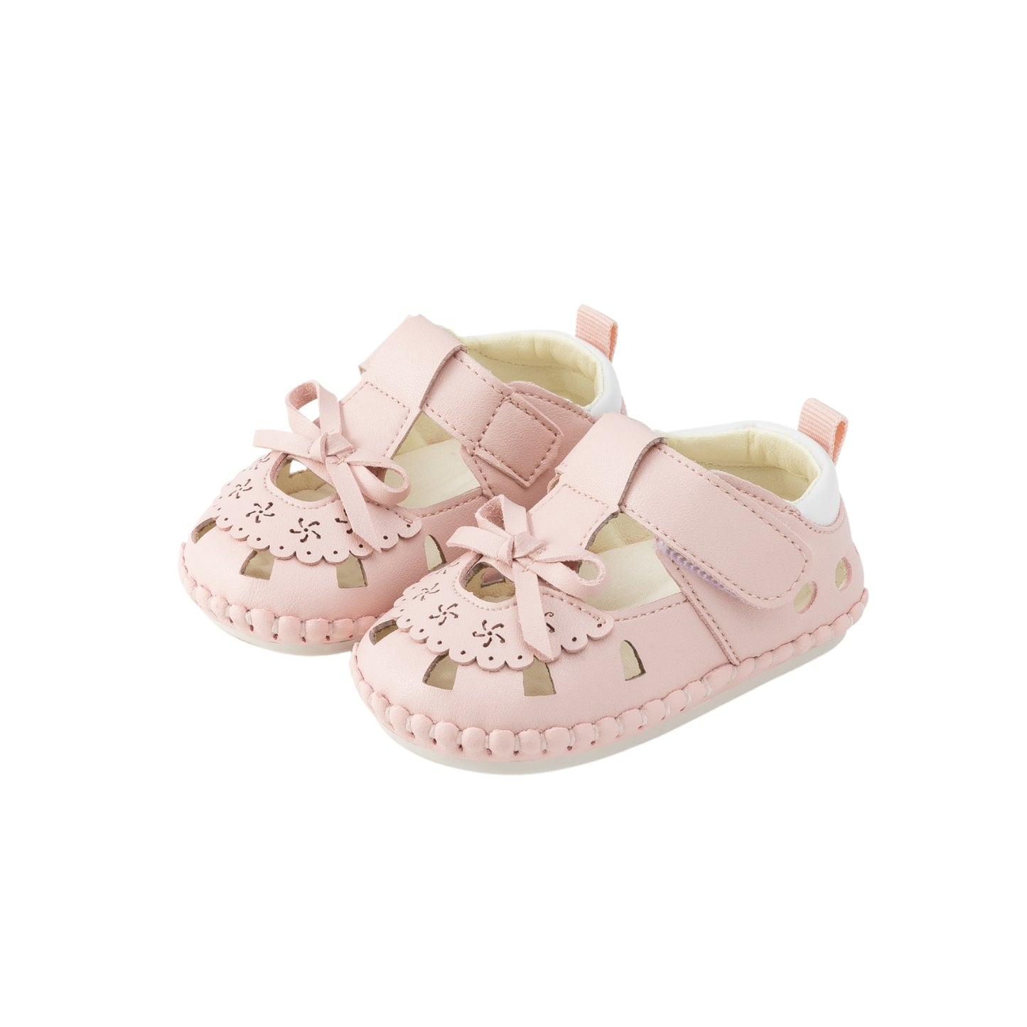 E25B071 Dreamy Bow Baby Sandals (Pink)