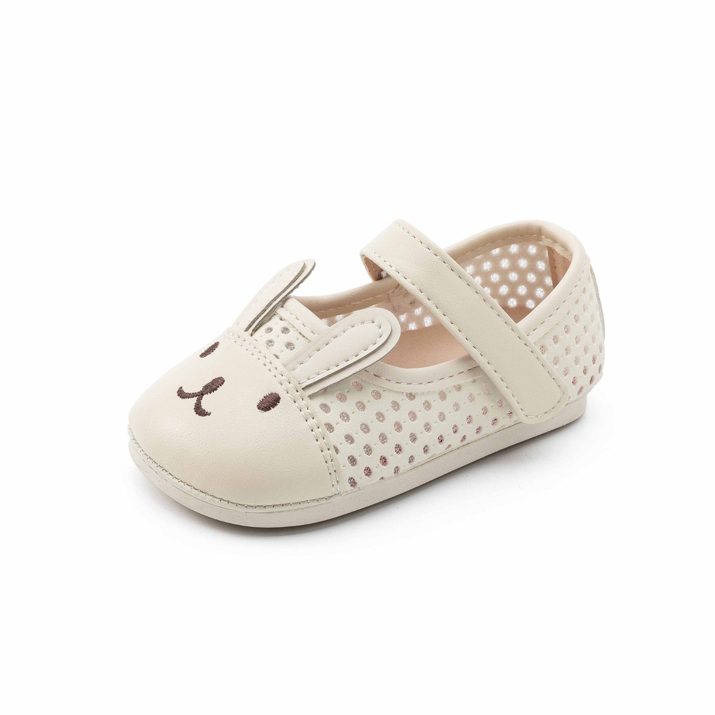 E25A119 Hoppy Bunny Flats (Cream)