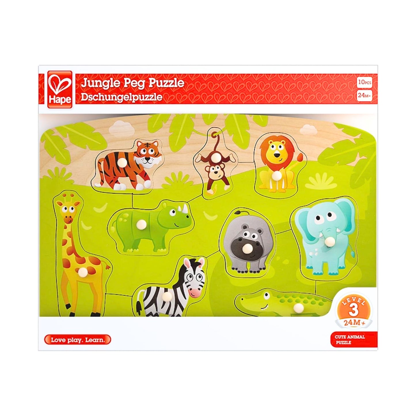 Hape - Jungle Peg Puzzle