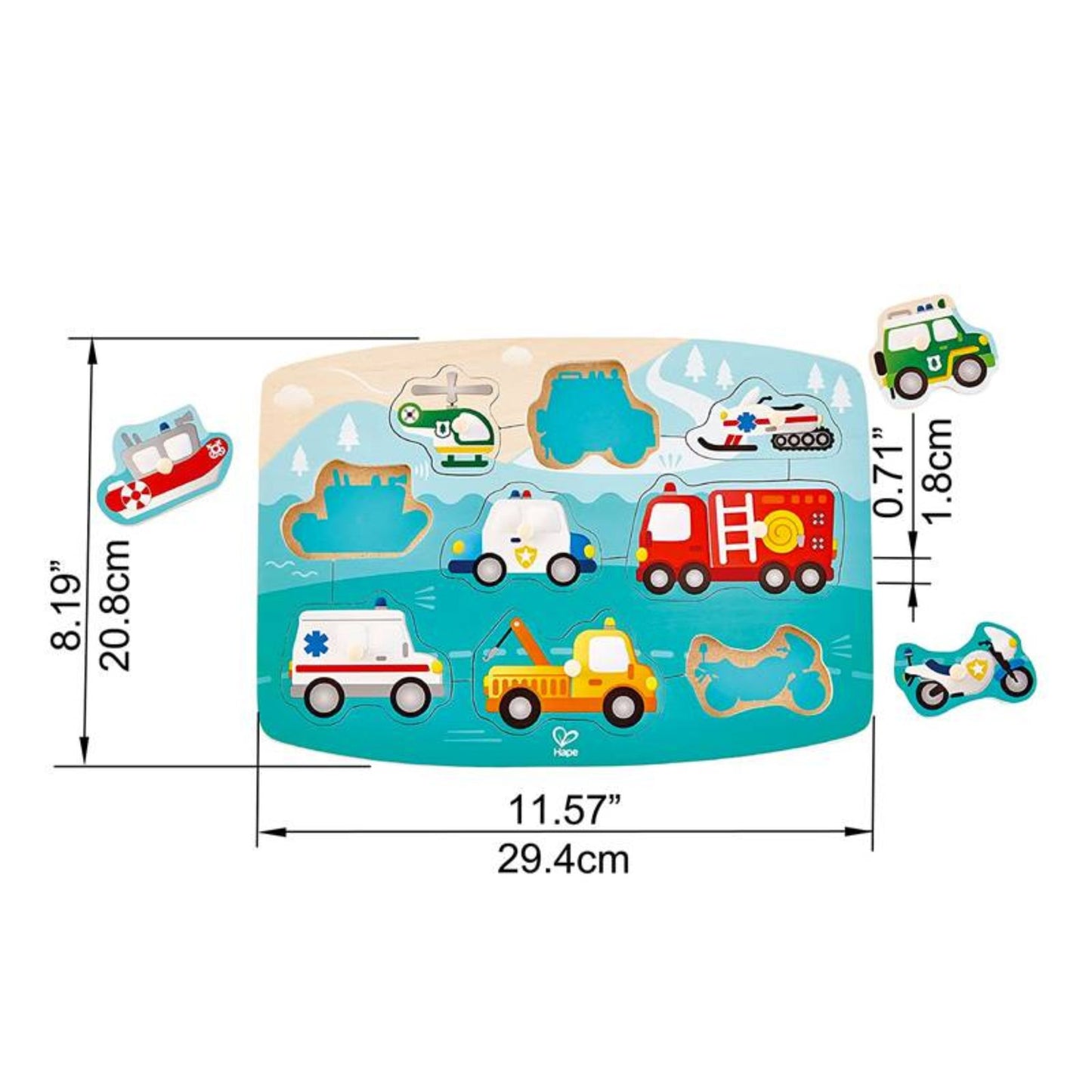 Hape - Emergency Peg Puzzle