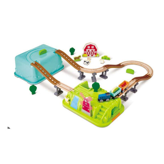 Hape -  Farmyard Train Bucket Set