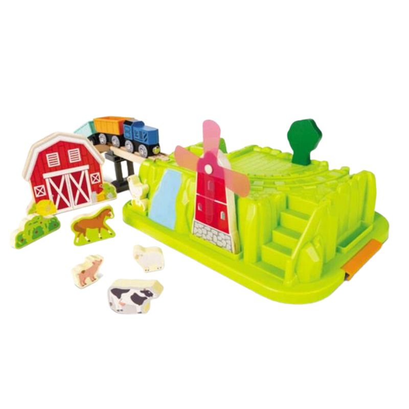 Hape -  Farmyard Train Bucket Set