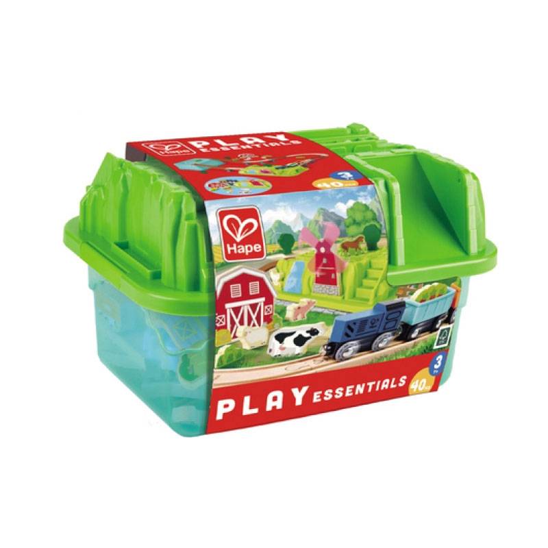 Hape -  Farmyard Train Bucket Set