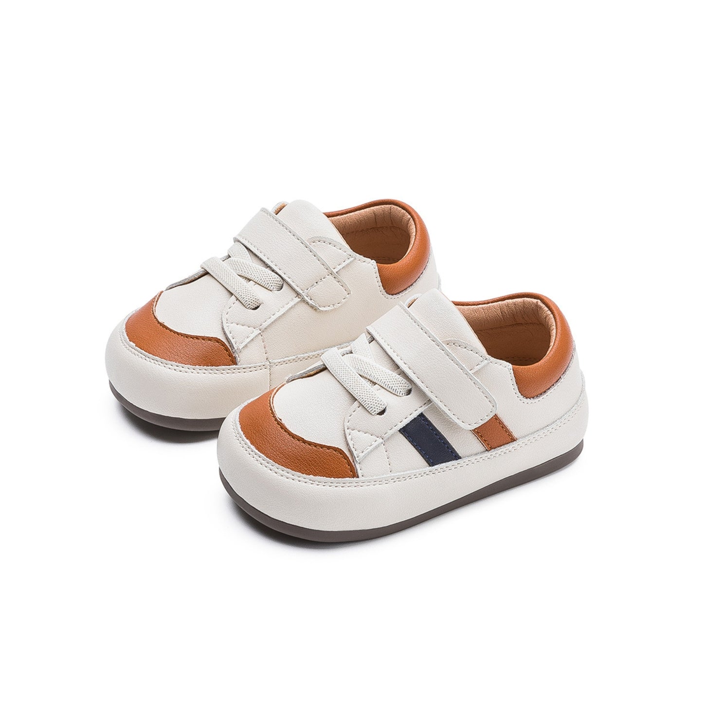 EBmini E7005 Striped Sneakers (Camel)