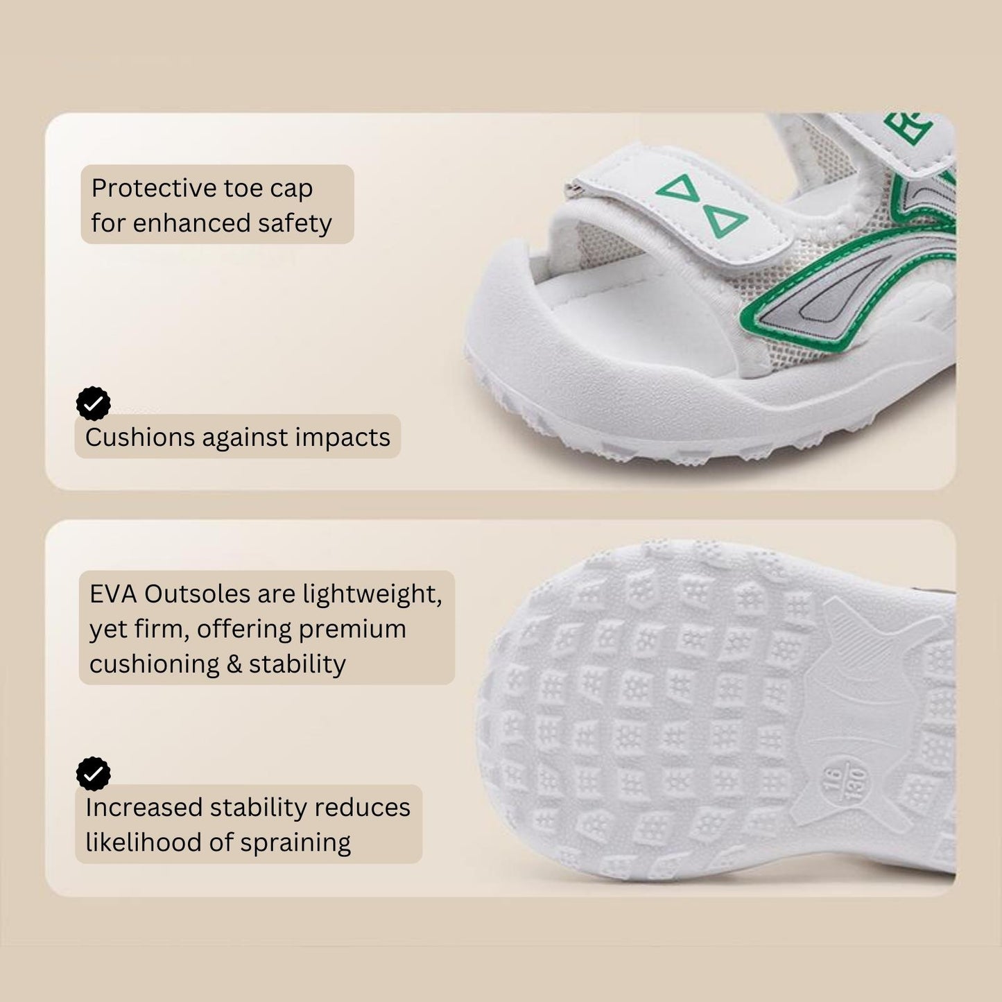 EBmini E7189 Adjustable Sport Sandals (Pink)