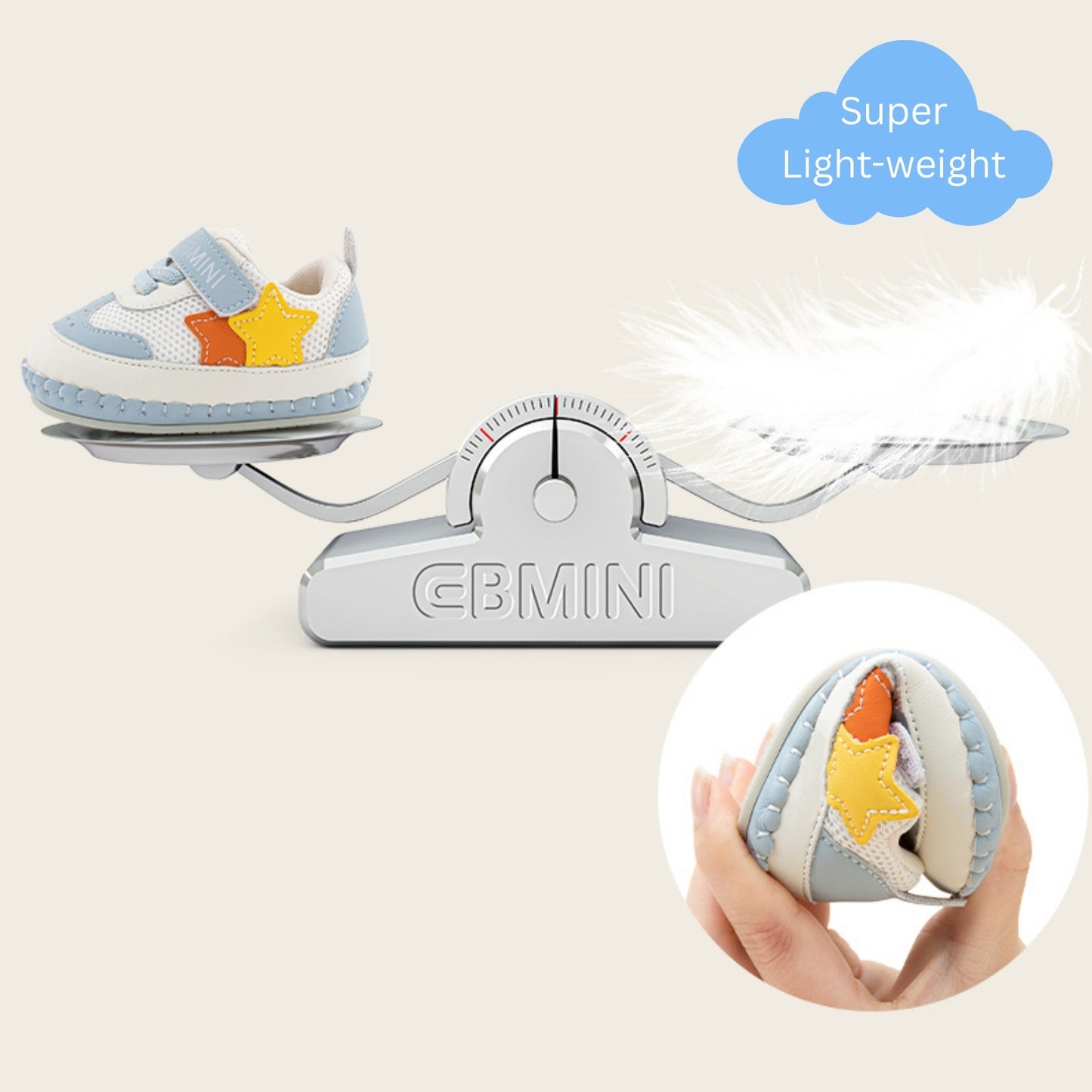 E25A066 Pastel Whale Baby Sneakers (Baby Pink)
