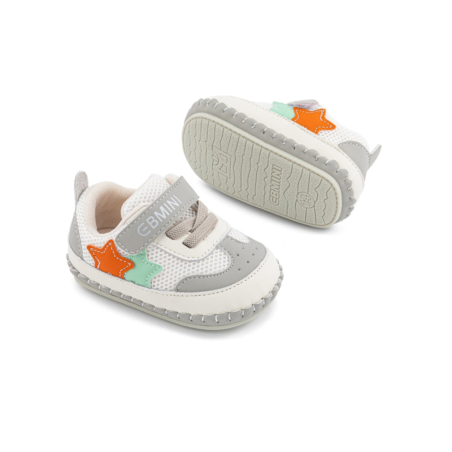 E25A065 Starry Soft Baby Sneakers (Grey)
