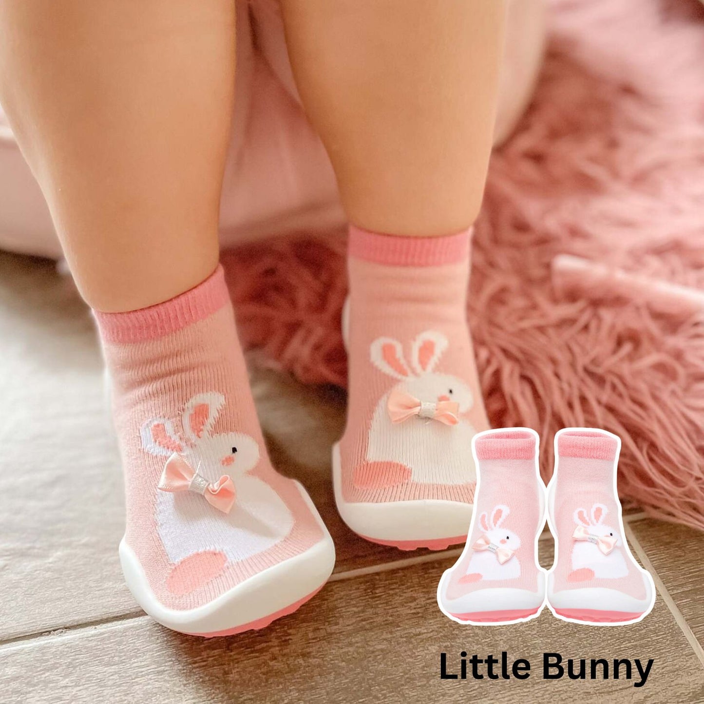 Komuello - Baby Sock Shoes (Little Bunny)