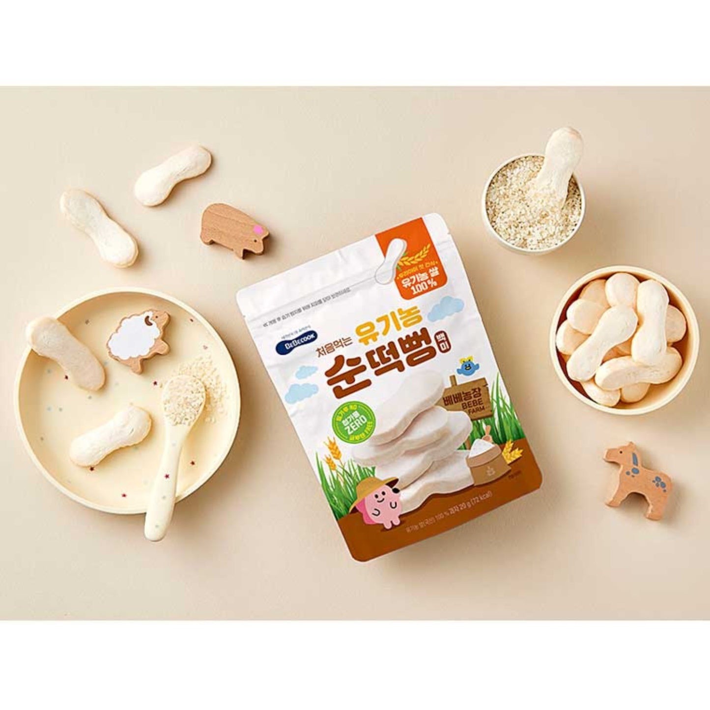 BeBecook - Organic First Pure Rice Rusk 20g