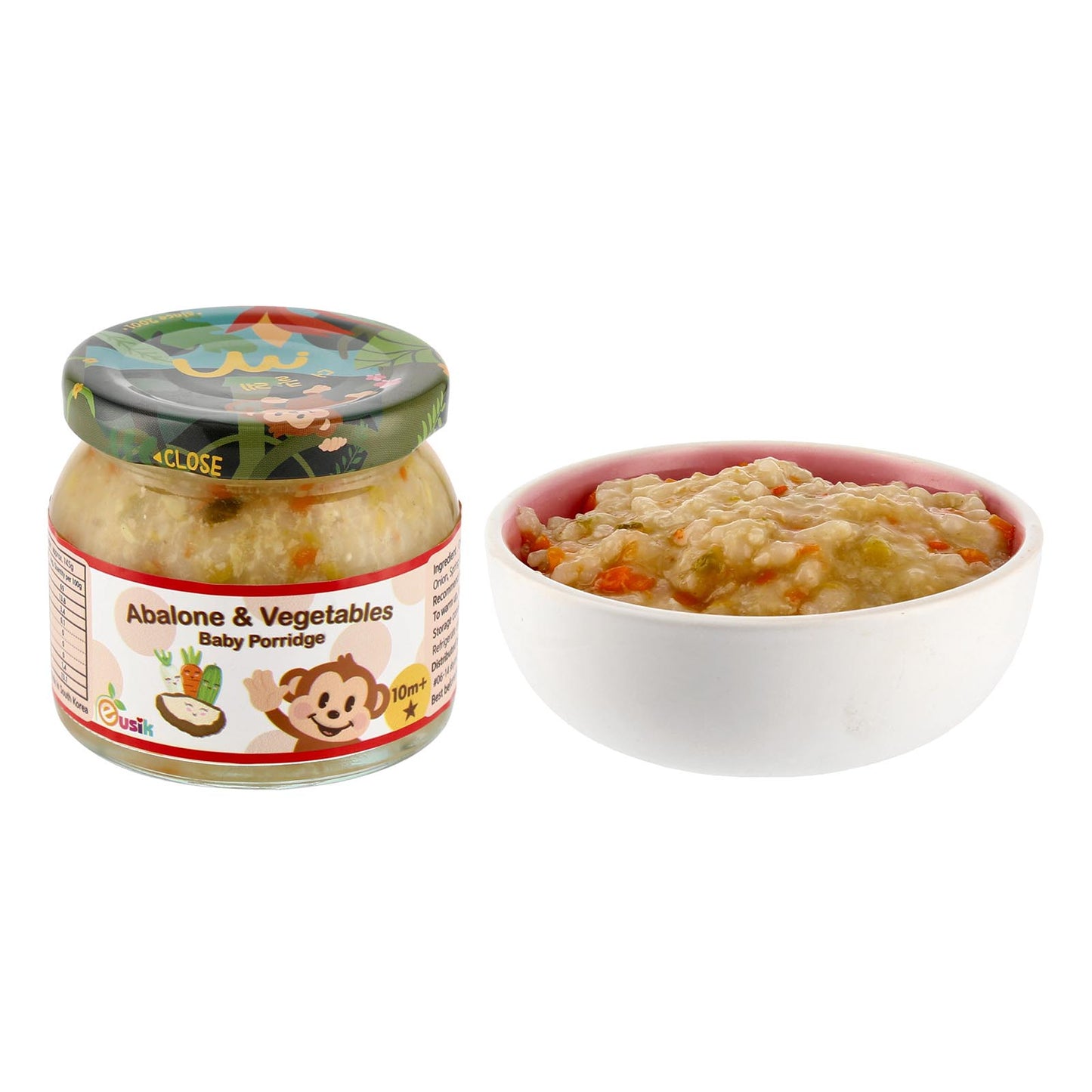 Eusik  - Baby Rice Porridge Select (Abalone & Vegetables) 145g, 10mths+