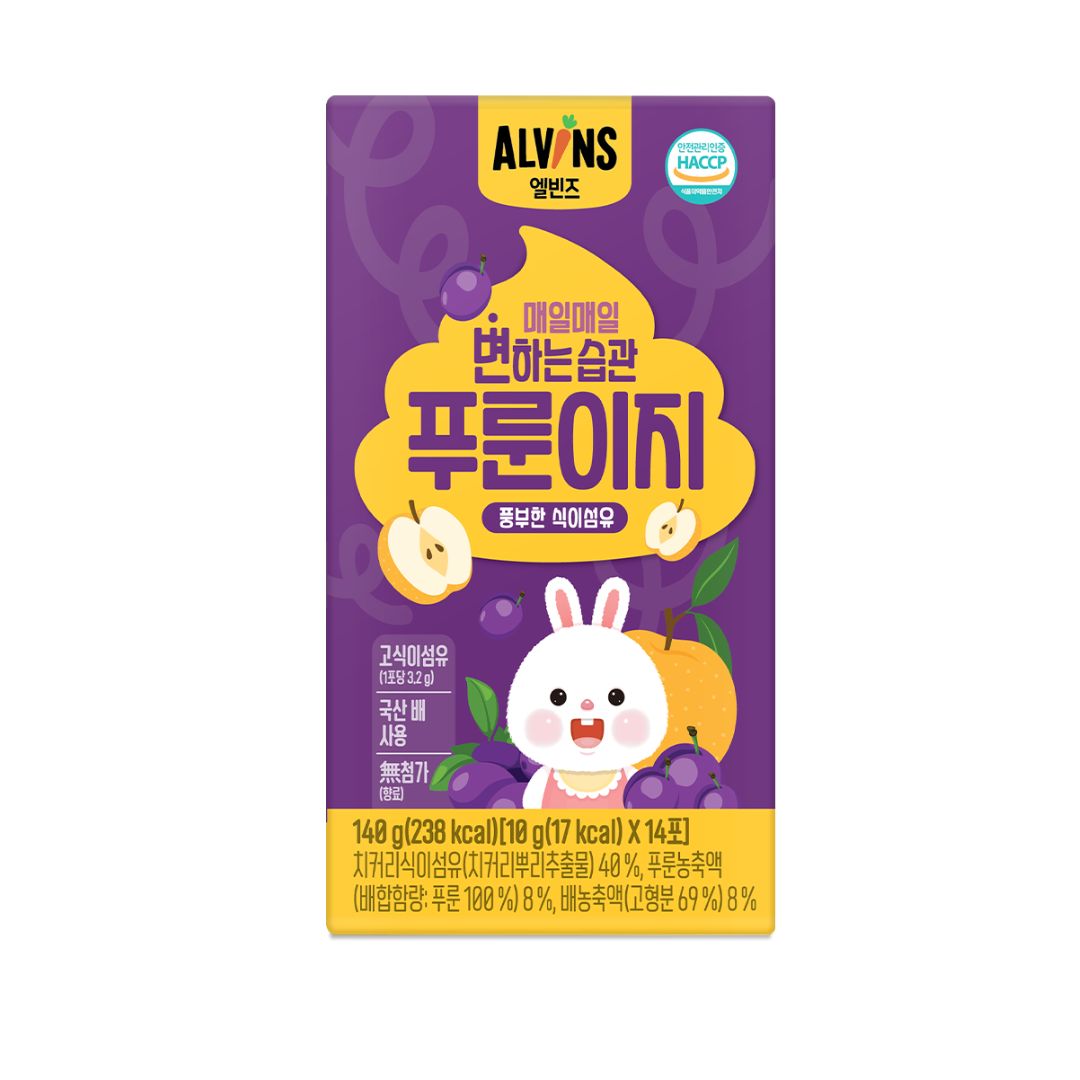 Alvins - Easy-Poo Fiber Sticks (Prune) 14 x 10g