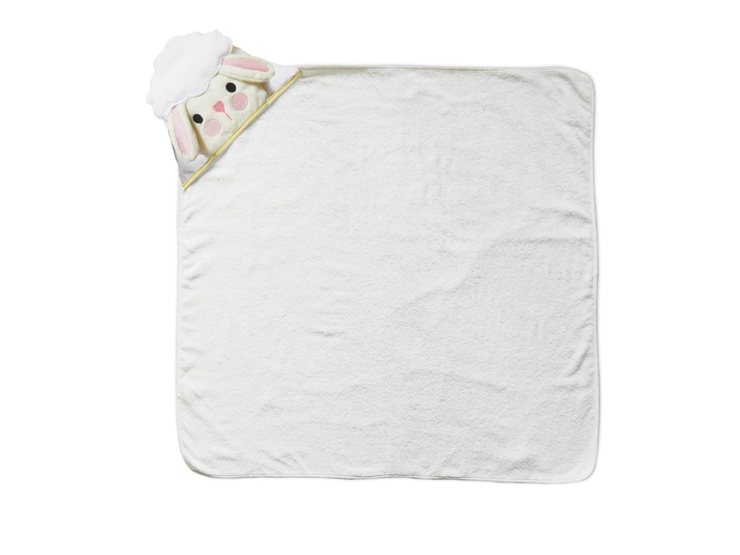 MOTHER'S CHOICE 100% Pure Cotton Infant / Baby 3D Hooded Towel (Lamb)
