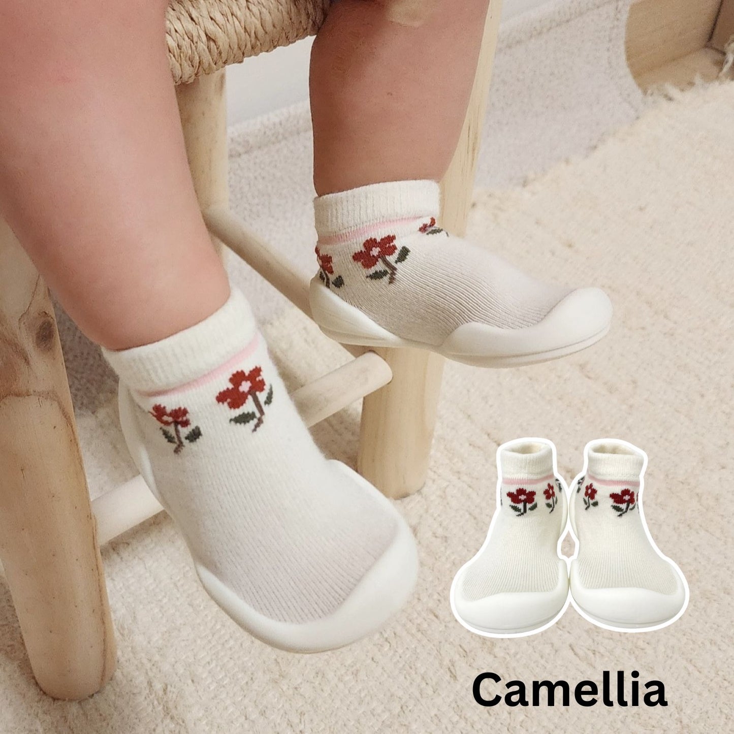Ggomoosin - Baby Sock Shoes (Camellia)