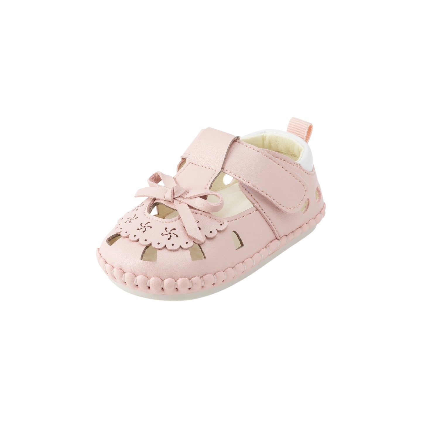 E25B071 Dreamy Bow Baby Sandals (Pink)
