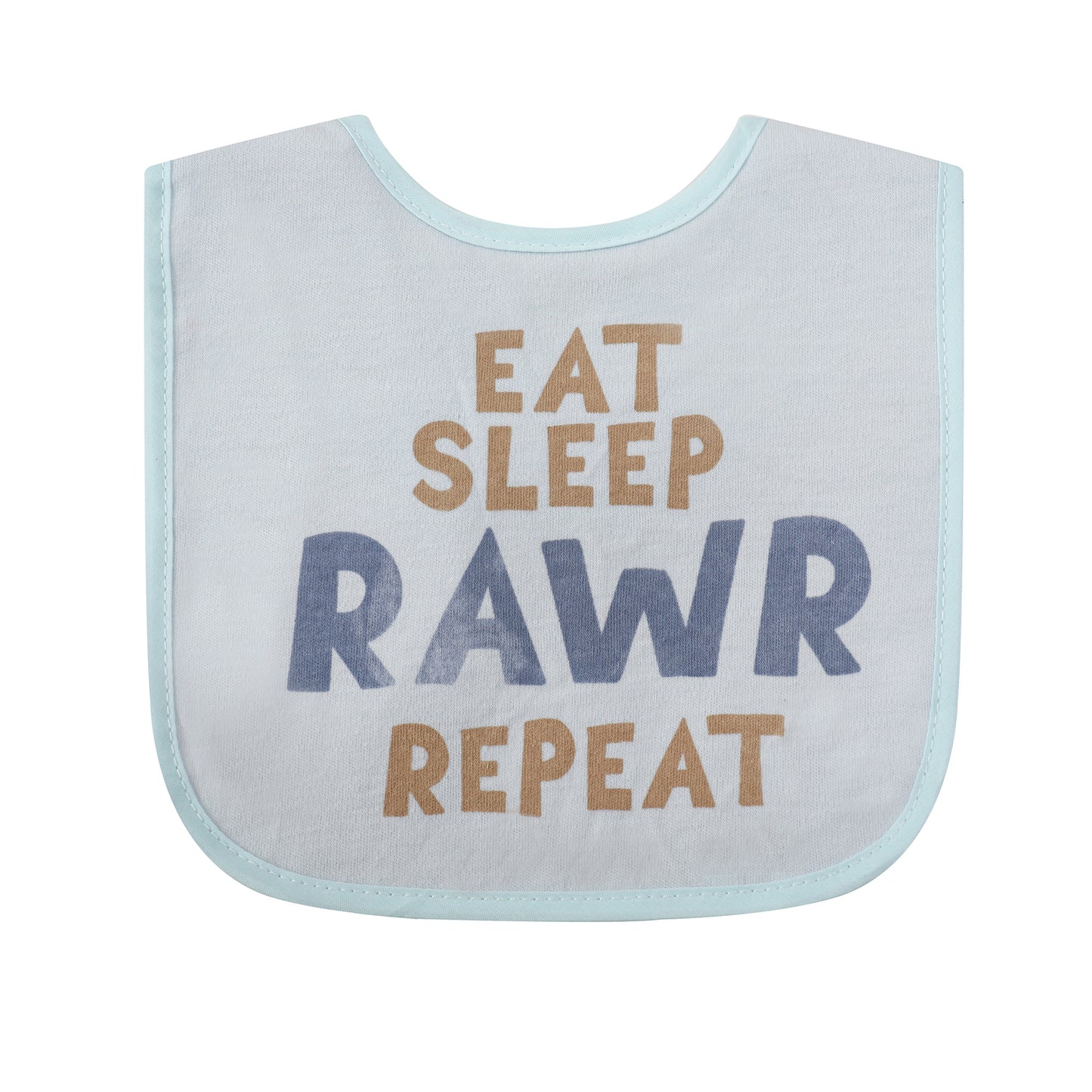 Infancie 5-Pc Cotton Drooler Bibs (Eat Sleep Rawr Repeat)