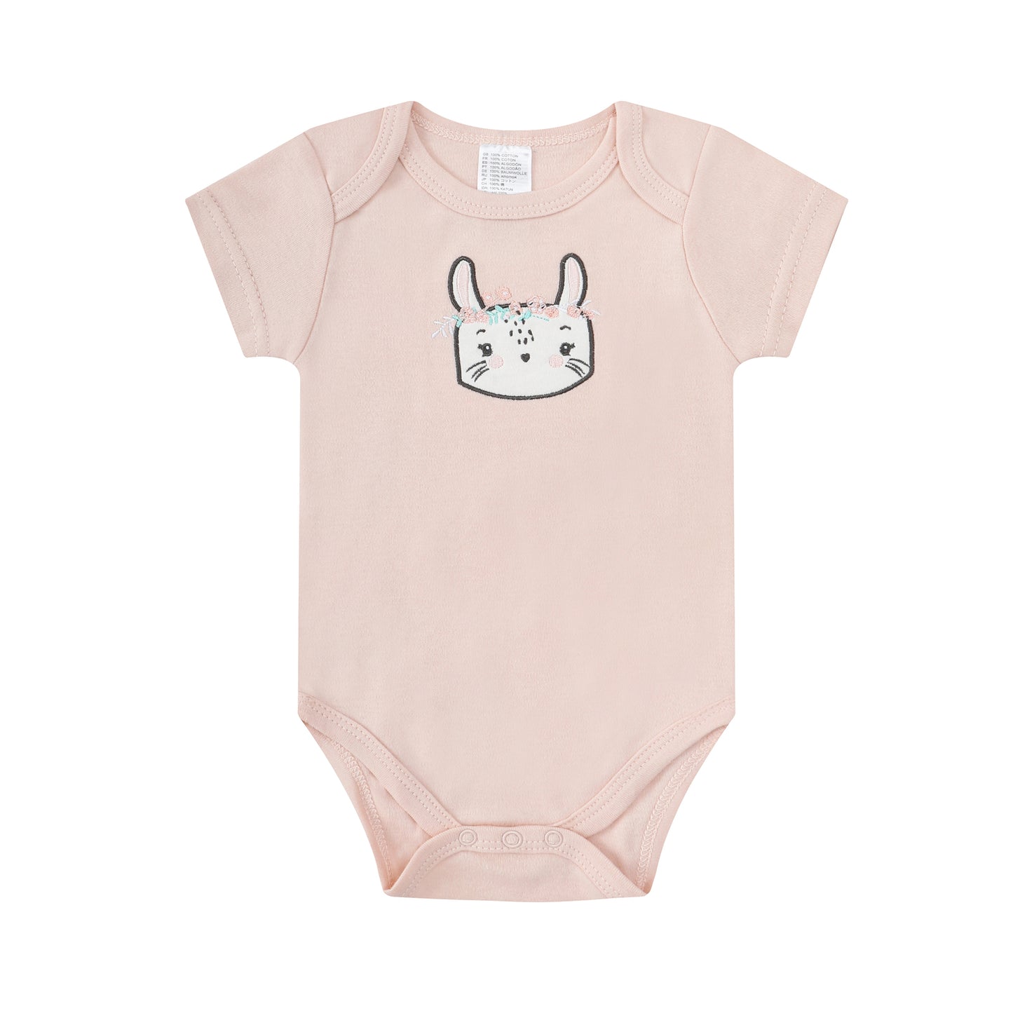 MOTHER'S CHOICE 4-pc Baby Gift Box - Bodysuit, Pants, Hat, Socks (Pink Rabbit)