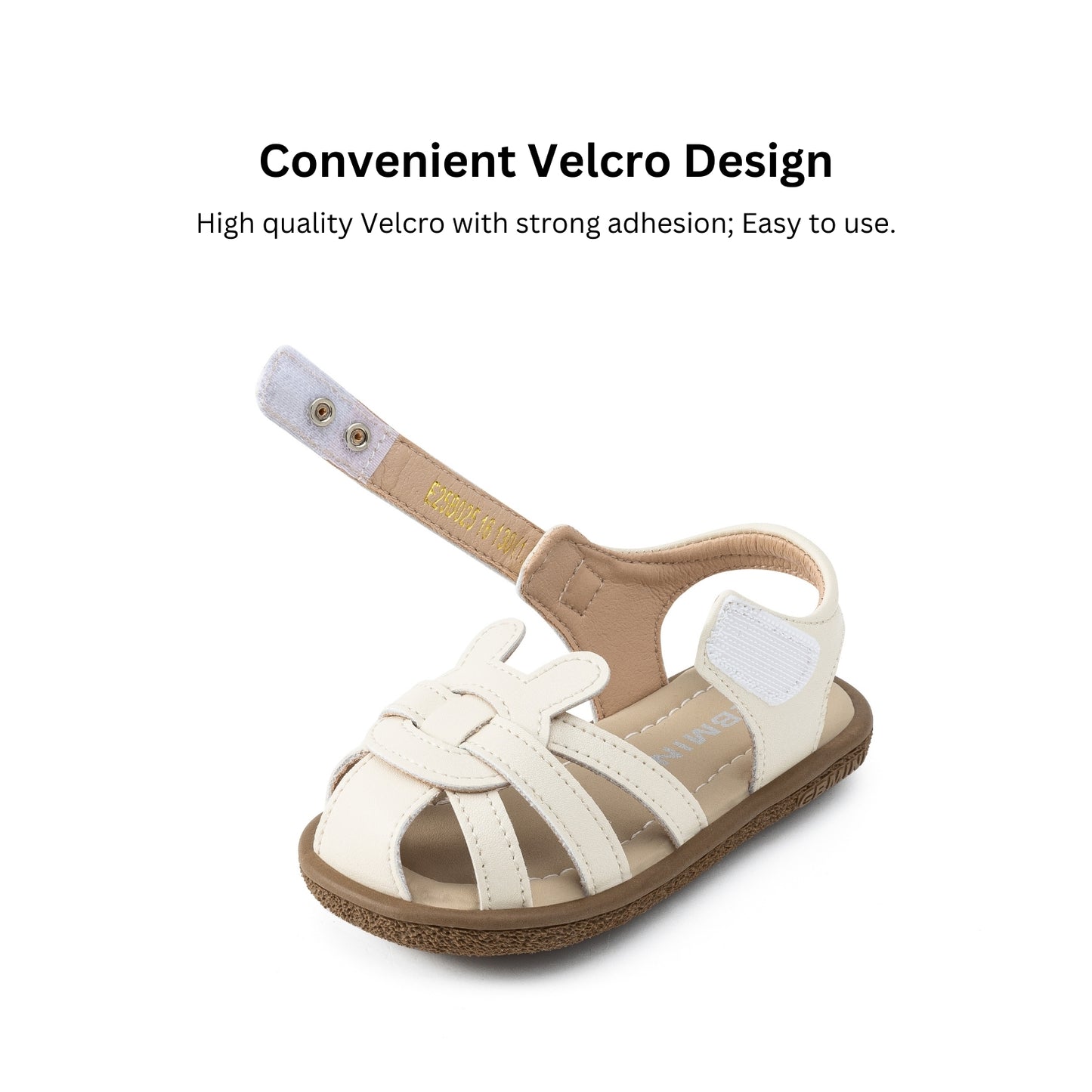 E25B025 Strappy Bunny Sandals (Cream)