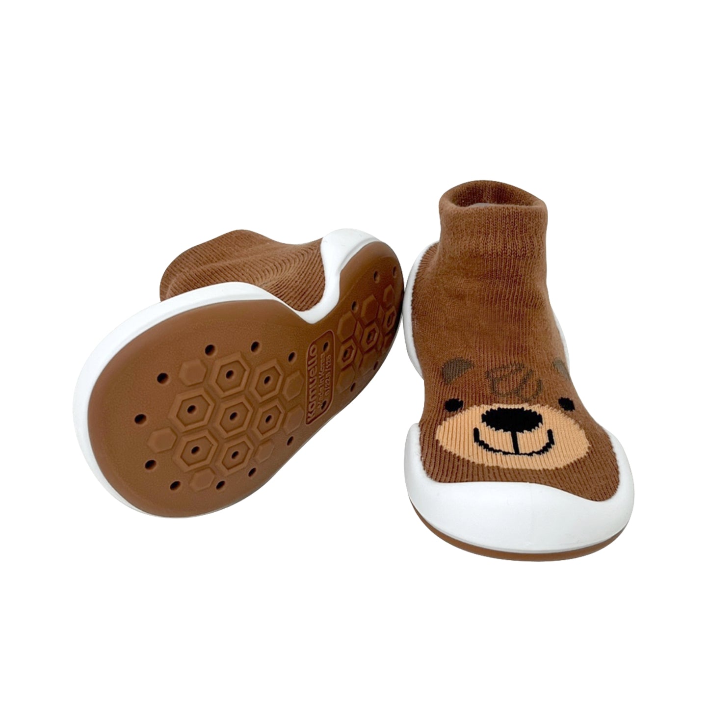Komuello - Baby Sock Shoes (Brown Bear)
