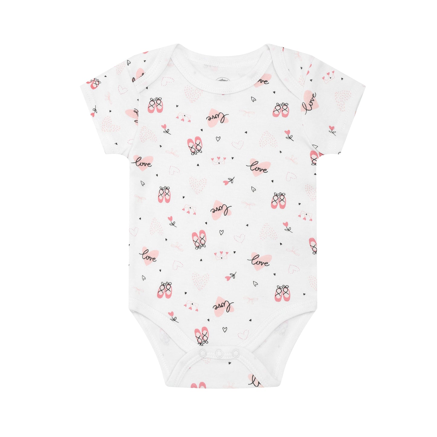 MOTHER'S CHOICE 3-Pc 100% Cotton Short-Sleeved Baby Bodysuit (Pink Mix, Mommy's Little Princess) 0-3m