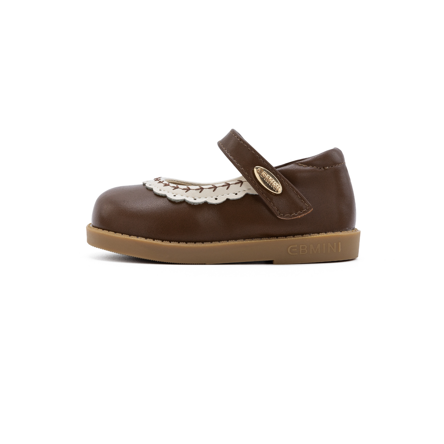 Ebmini - E31022 Scallop-Lace Mary Janes