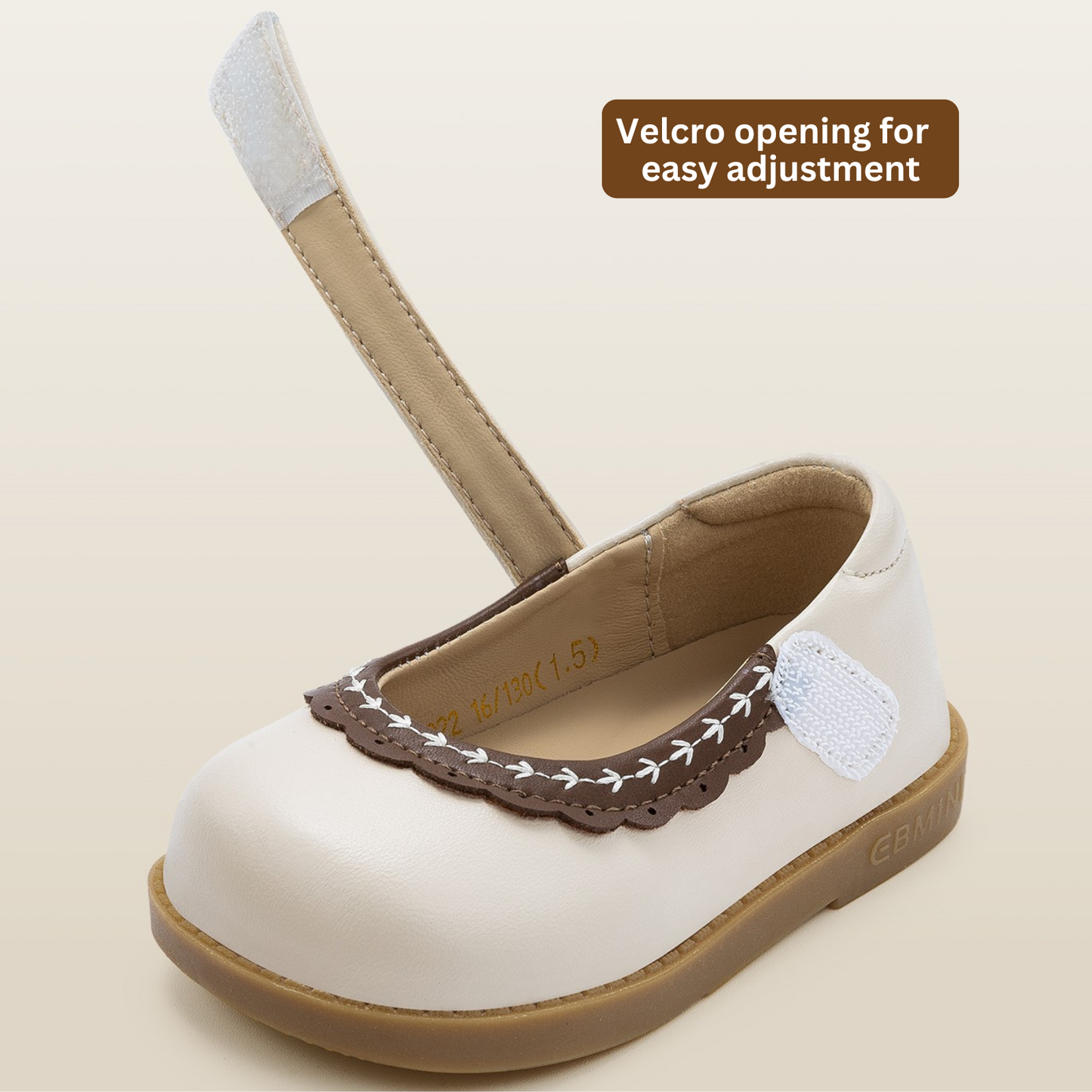 Ebmini - E31022 Scallop-Lace Mary Janes