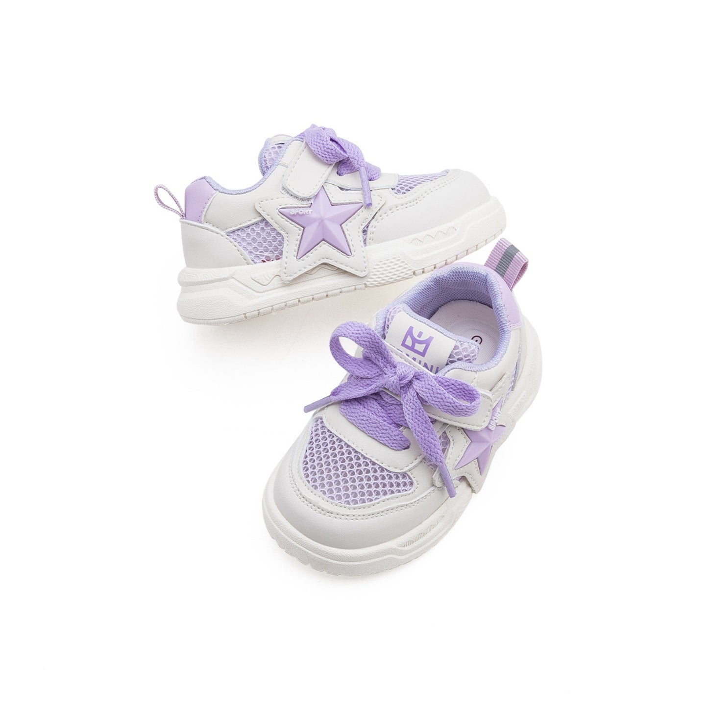 Ebmini - E7969 Radiant Stellar Sneakers (Lavender)