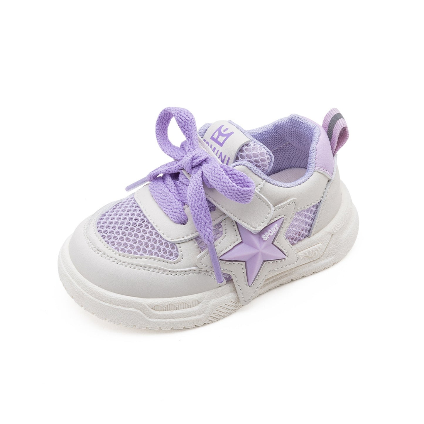 Ebmini - E7969 Radiant Stellar Sneakers (Lavender)
