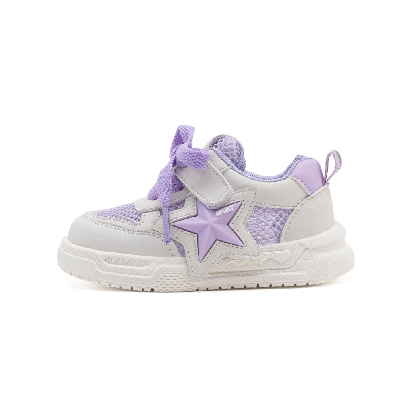 Ebmini - E7969 Radiant Stellar Sneakers (Lavender)