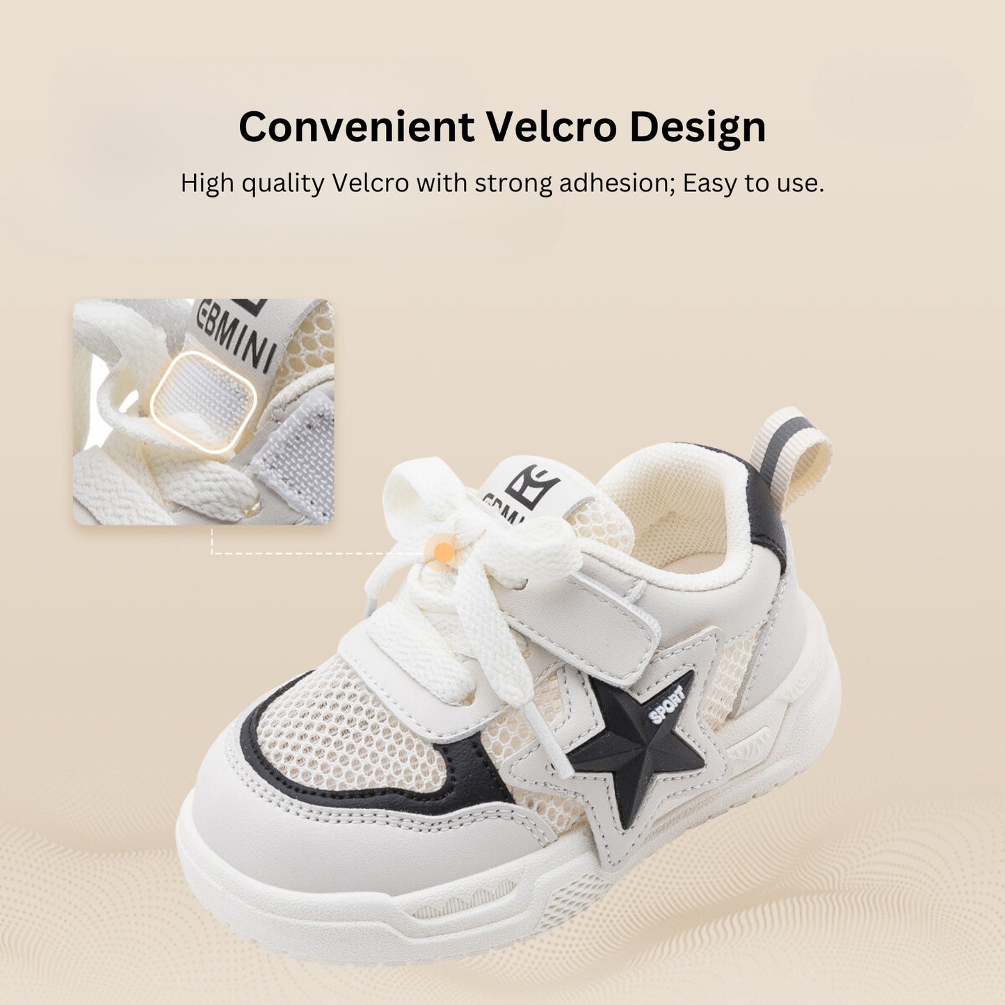 Ebmini - E7969 Radiant Stellar Sneakers (Black)