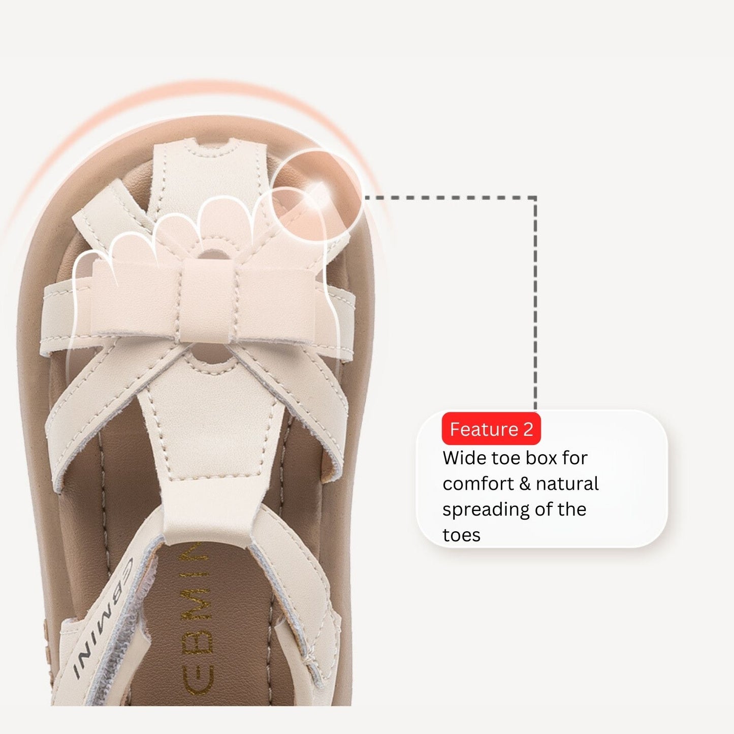 Ebmini - E8106 Vanilla Breeze Strappy Sandals