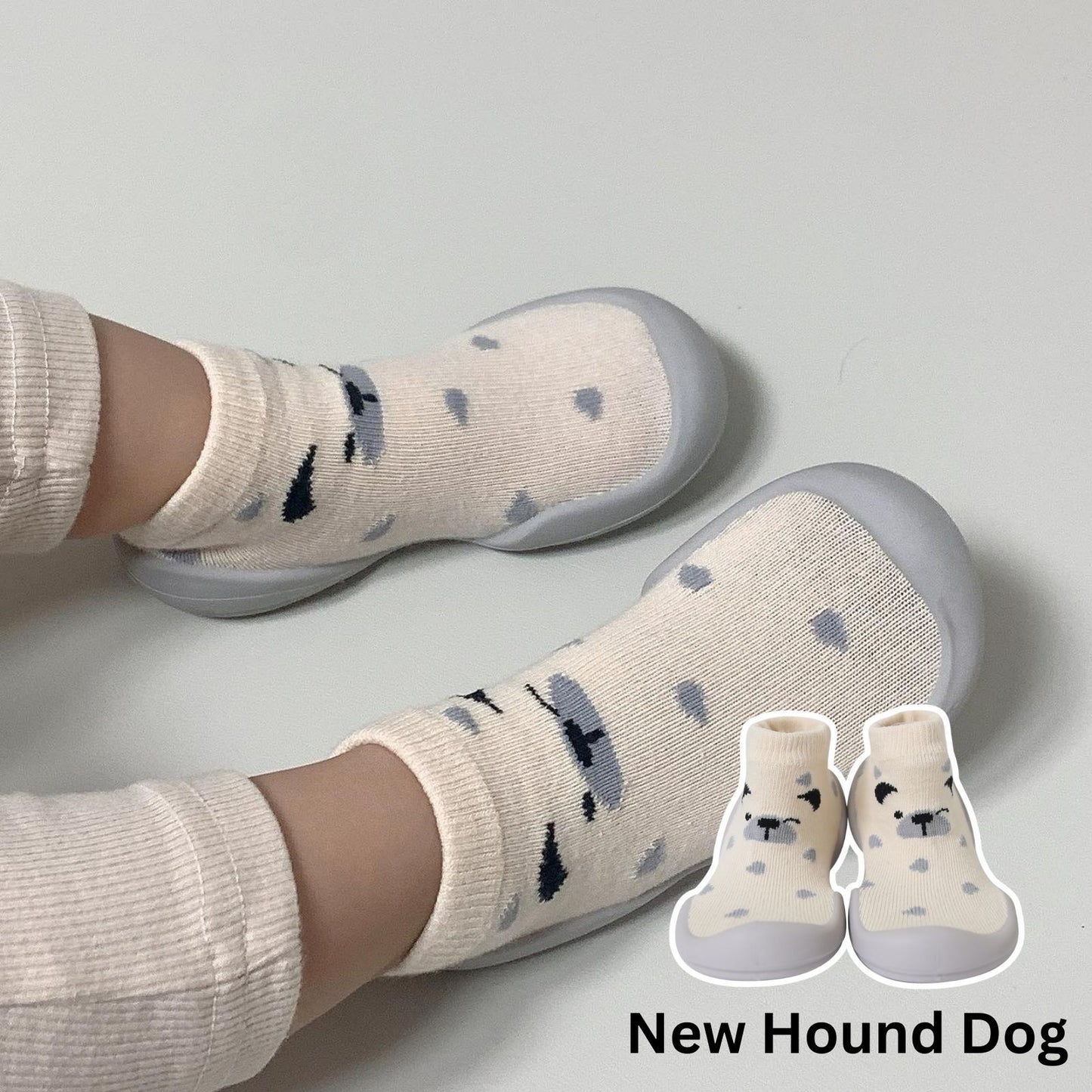 Ggomoosin - Baby Sock Shoes (New_Hound Dog)