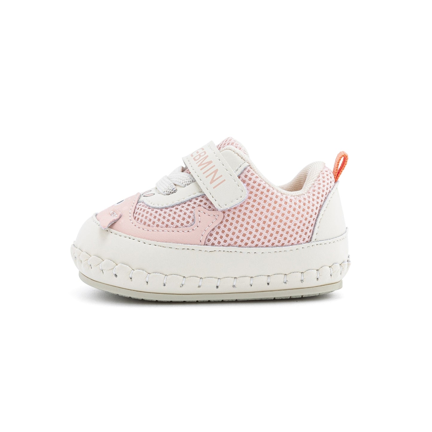 E25A066 Pastel Whale Baby Sneakers (Baby Pink)