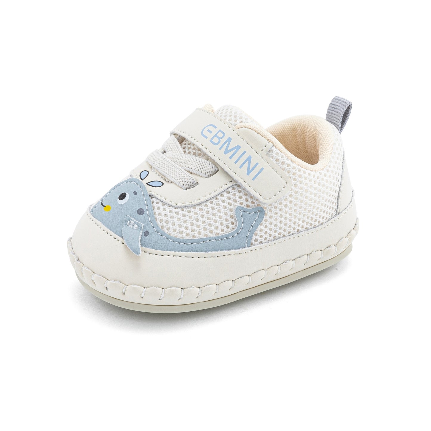 E25A066 Pastel Whale Baby Sneakers (Baby Blue)