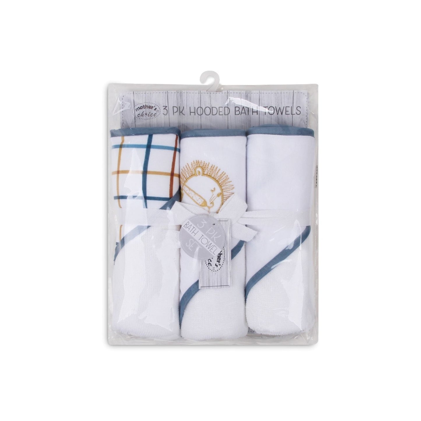 MOTHER'S CHOICE 3-Pc Baby Hooded Towel Set (Lion)