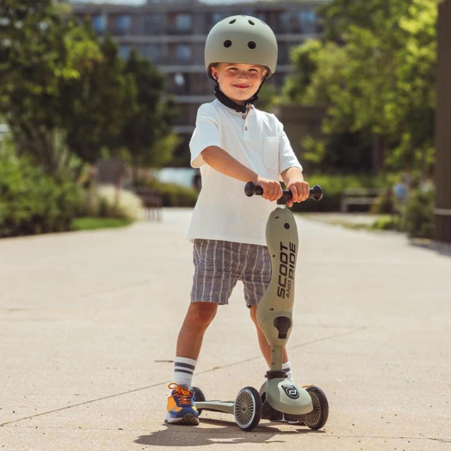 Scoot & Ride - Highwaykick1 Scooter For Toddler 1-5Y (Olive)